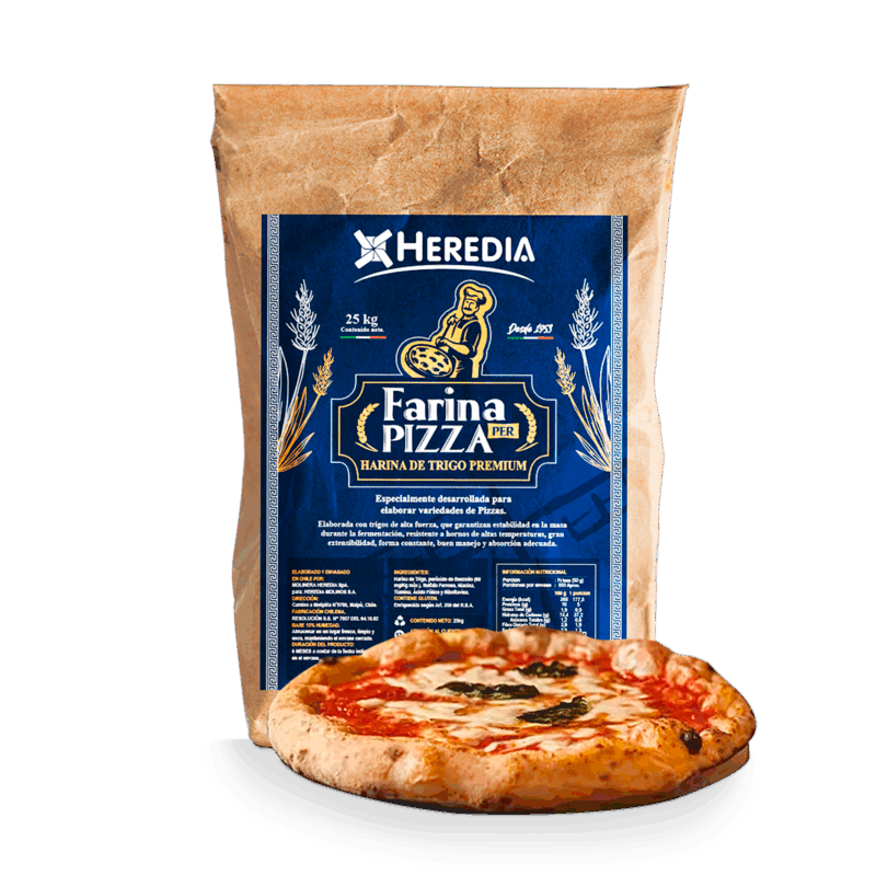 HARINA CLASICA PIZZERIA HEREDIA SACO 25KG | HVStore