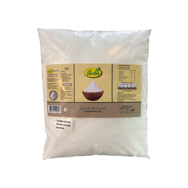 AZUCAR FLOR 1KG EL JARDIN