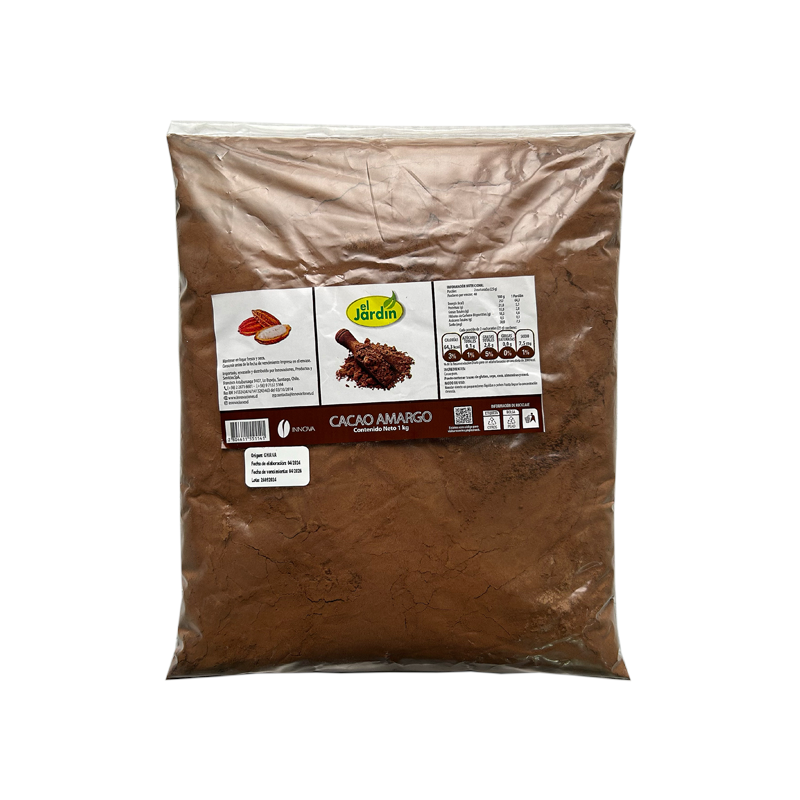 CACAO AMARGO 1KG EL JARDIN